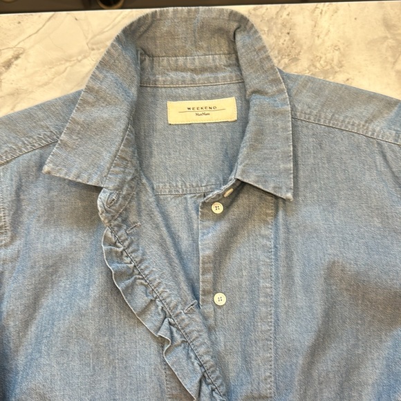 Weekend MaxMara Denim Shirt, Size 14 - Picture 3 of 4